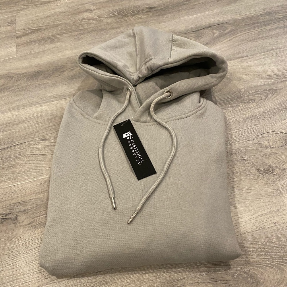 Silver gray blank hoodie